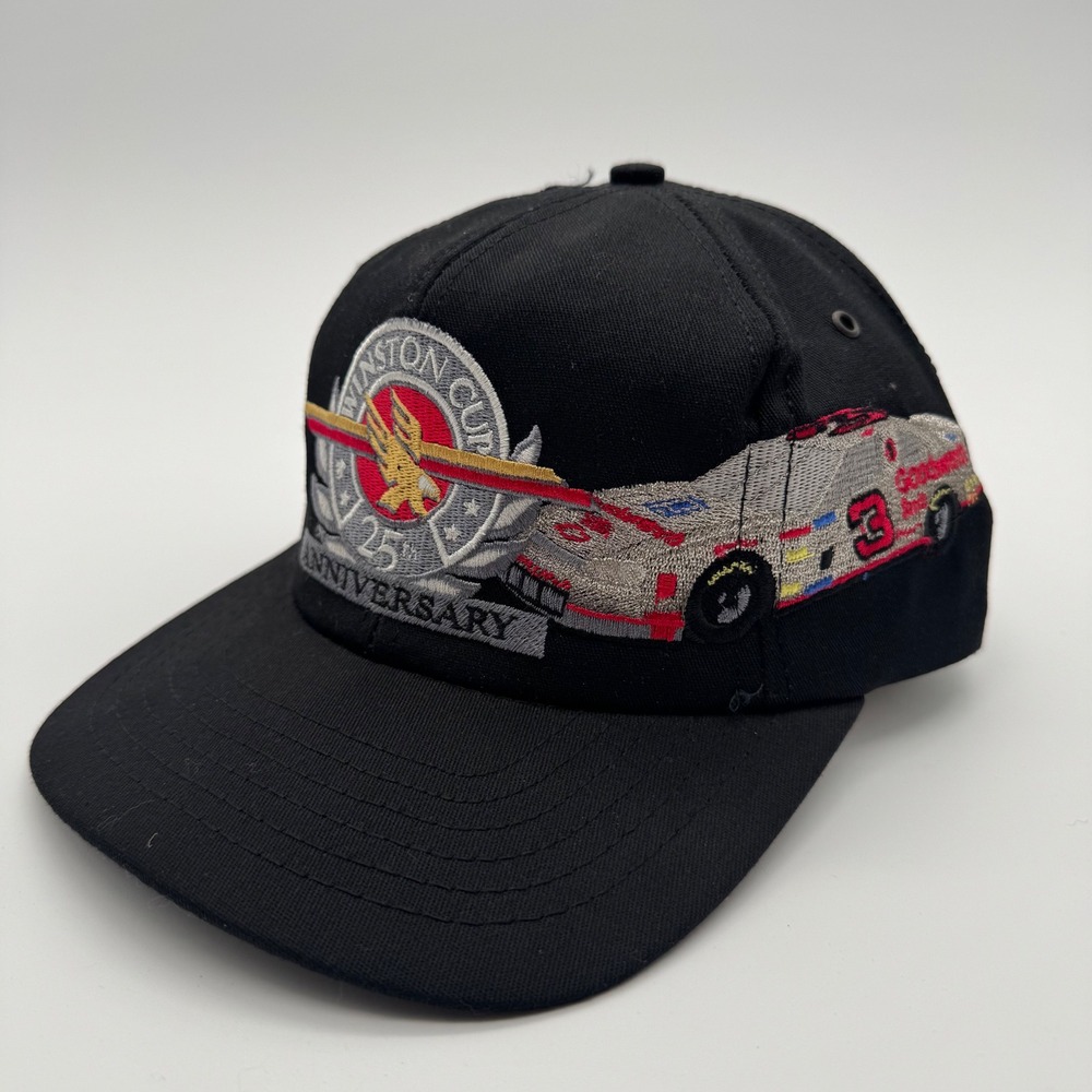 Sports Image Dale Earnhardt NASCAR Winston Cup 25th Anniversary Hat Black USA
